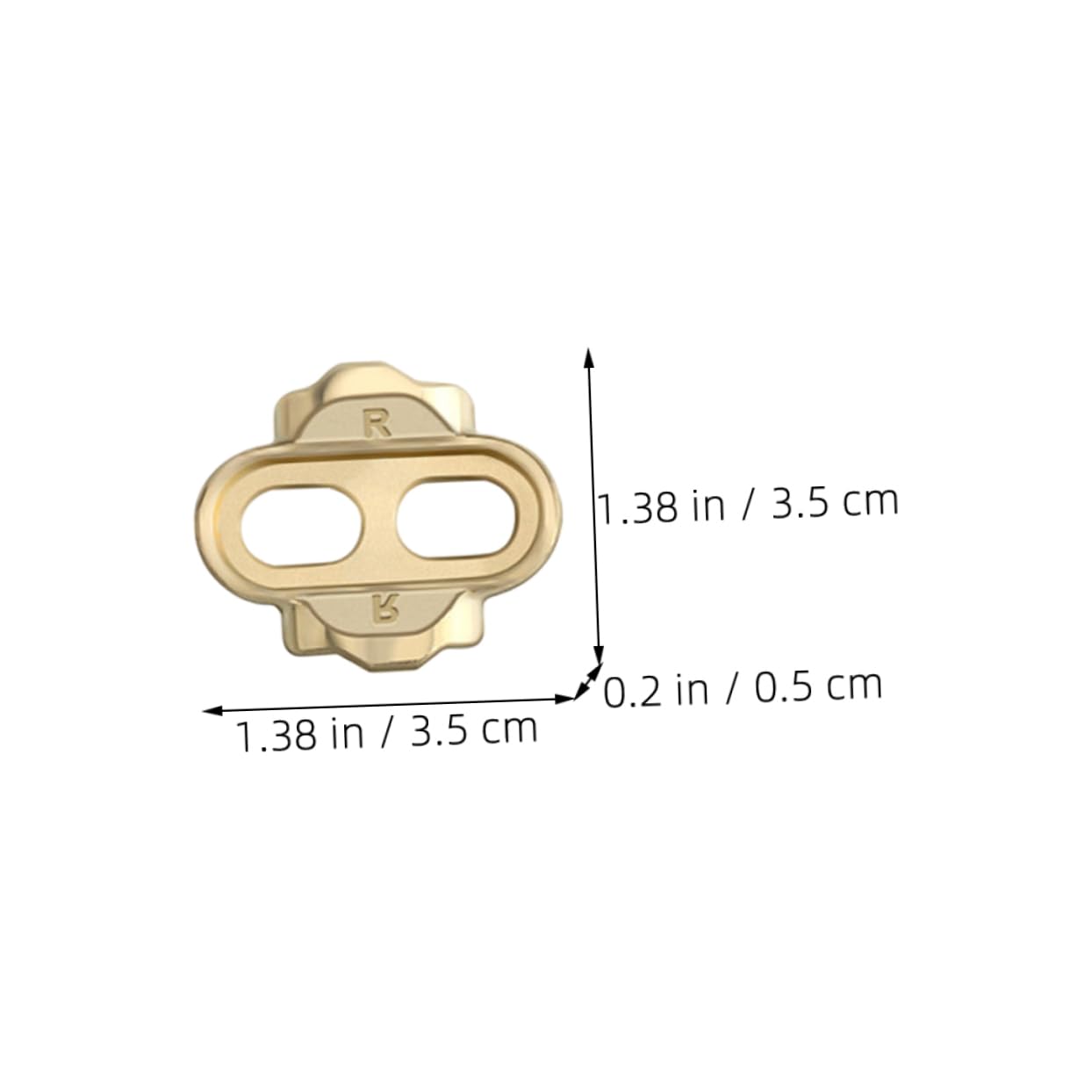 KOMBIUDA Cycling Pedal Cleat Aluminum Alloy Bike Pedal Replacement Foot Rest Cleat Easy to Install/Dismount Cycling Accessories for/Road