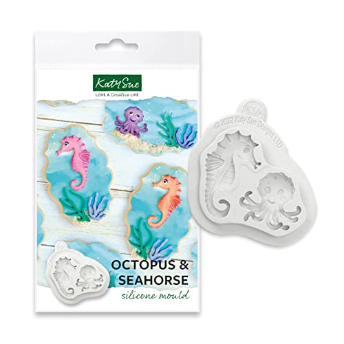 Moule pieuvre et hippocampe silicone pour gâteaux d'anniversaire mer - 3