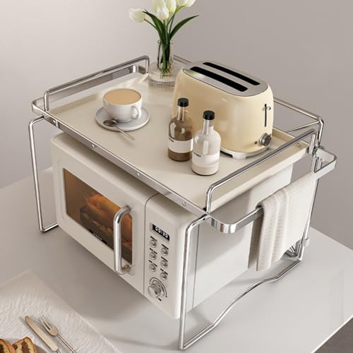 Support de four à micro-ondes robuste avec cadre en métal durable - 7