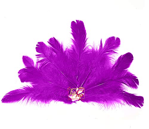 Image of Natural Dyed Feathers 10 cm (80 pieces) (Purple)