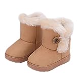[candy88] キャンデイ 女の子 ブーツ 冬 男の子 女の子 ファーストシューズ ソフトスノーブーツ ムートンブーツ 子供靴 ベビーシューズ キッズ靴 歩行サポート 春秋1-3歳 4-6歳 7-12歳 (34（20.5cm）, キャメル)
