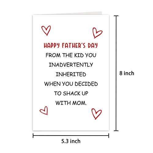 Ulbeelol Funny Stepdad Card, Humorous Father's Day Card For Step Dad, Interesting Card For Stepdad, Funny Fathers Day Card #TOP1