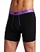Saxx Men's Fiesta Boxer, Purple/Black, Large