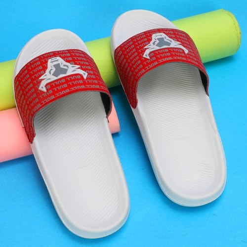 Image of PERY-PAO Sliders for Men | Lightweight Comfortable Boys Slippers | Flip-Flops White | Black | Sea Green | Red
