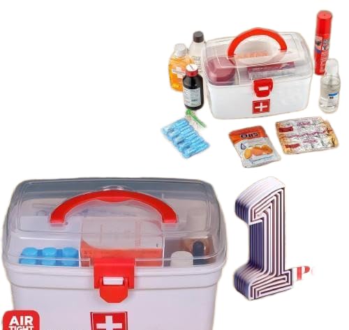 Multi-Purpose First-Aid & Medicine Storage Box with Handle at ₹160 – Amazon