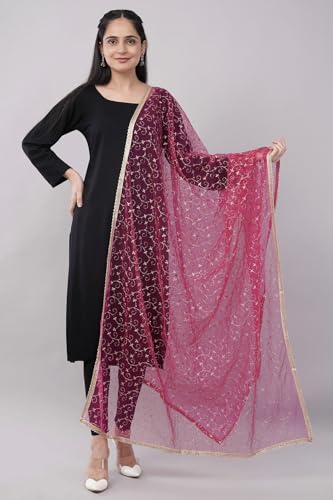 Lightweight Gold Jaal Embroidered Net Dupatta/Sheer Shawl/Scarf/Wrap2