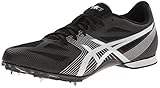 Nylon-Spike-Platte ASICS Herren Hyper MD 6 Leichtathletikschuh, Schwarz (Onyx/Silver), 46 EU