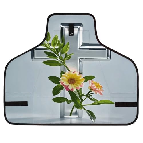 Delantal de trabajo ajustable con 8 bolsillos resistente