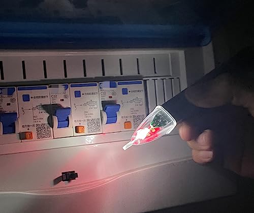 non-contact voltage tester toolsled flashlightbuzzer alarmac voltage detector pentest range 60v - 1000v for livenull wire judgment