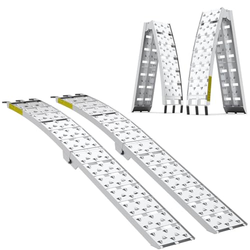Set de rampas plegables de aluminio 7.5 ft con capacidad 1500 lbs miniatura 1