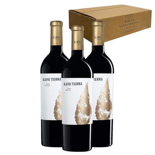 Alaya Tierra - Ideal para Maridar con Carne y Comida Mediterránea - Pack 3 Botellas 75cl