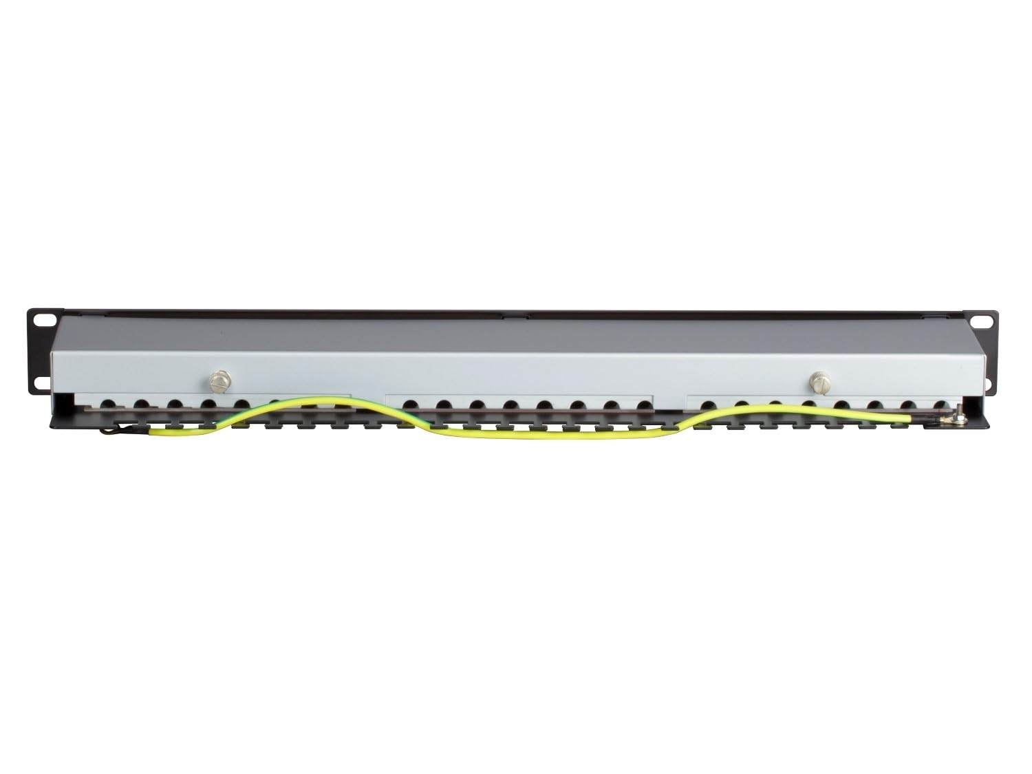CAT 6, FTP Netzwerk- Patchpanel, 19", 24-fach. 1 HE, Installation ?ber LSA Leisten, Einbau in allen 48,30cm (19") H?heneinheiten (HE), Hochwertiges Stahlblech Patch Panel, Ma?e: 483mm x 113mm x 44mm