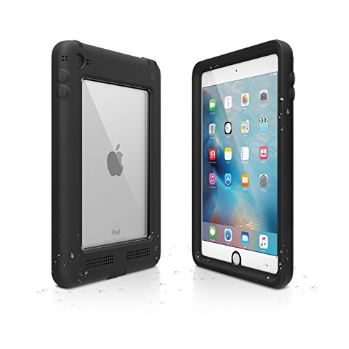 iPad Mini 4 Waterproof Case Shockproof by Catalyst, High Touch Sensitivity ID, Multi Position Stand, Military Grade Premium Quality Material, Stealth Black