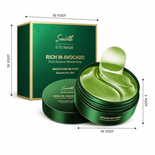 Image of Green Tea Hydrogel Under Eye Patches for Dark Circle, Fine Lines & Wrinkles Reduction | Cooling Under Eye Patch Mask for Instant De-Puffing (Eye Patches)