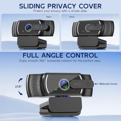 Webcam 4K pour PC et Mac avec autofocus rapide PDAF et micro - 6