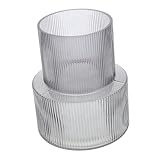 Vases de décoration intérieure : fabriqué à partir de verre, ce vase garantit longévité et facilité d'entretien, ce qui en fait un choix pratique mais élégant pour toute maison, vase décoratif.