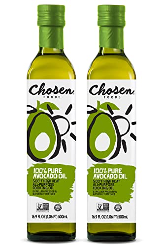 Chosen Foods 100% Pure Avocado Oil 16.9 Oz. (2 Pack), Non-Gmo For High-Heat Cooking, Frying, Baking, Homemade Sauces, Dressings And Marinades #TOP26