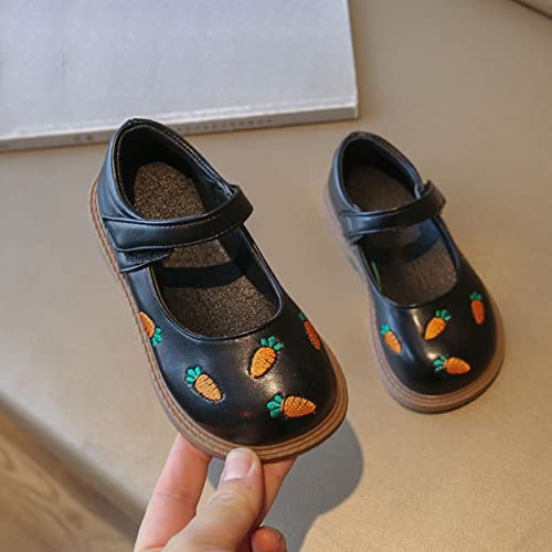 Slides for Kids Shoes Kids Girls Dress Shoes Cute Carrot Pattern Leather Shoes Summer Outdoor Kids Dress Sandals Girls4