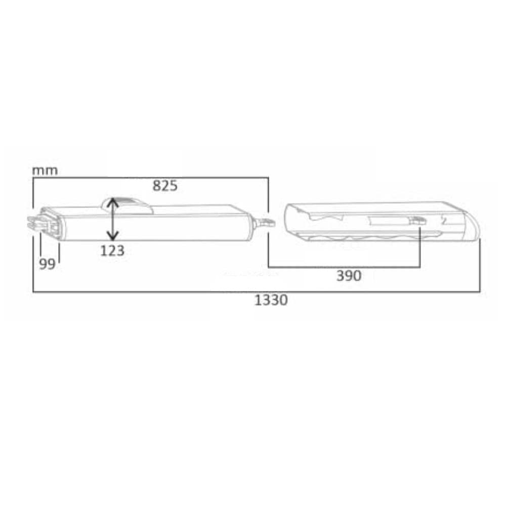 Silnik hydrauliczny PLA do bram skrzydłowych, 230Vac, max 300 kg / 5 metrów na skrzydło drzwiowe - Tecno Automatyzacja MODI4VT