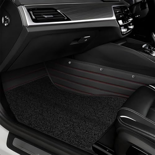 Image of NEXTA 9D Premium Custom Fitted Car Tray Mats Compatible with Nissan Gravite (Black Red)