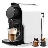 Espresso Machine, Single-Serve Coffee Maker Programmable Buttons for Espresso and Lungo, Coffee Mach