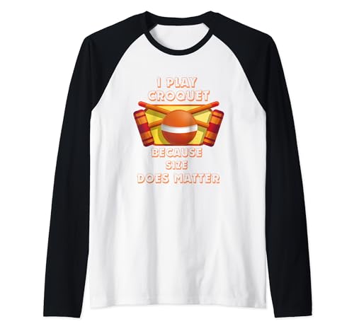 Tee-shirt Maîtrise du maillet au croquet Manche Raglan