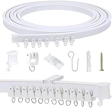 Roxbury 3.metre Flexible Ceiling Curtain Track – Heavy Duty Drape Mount System | Universal Room Fit | Easy Install | All Accessories Included