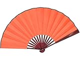 HONSHEN Folding Hand Fan Bamboo Blank Chinese Hand Fan Wedding Party Gift with Traditional Chinese Arts (red)13inch
