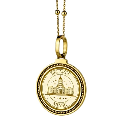 Pendentif énochien V argent 925 plaqué or 28 mm avec collier câble de 45 cm pour homme femme