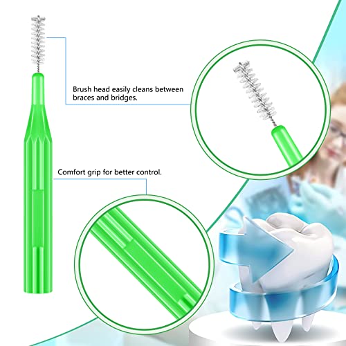 20 Stück Interdentalbürsten Zahnstocher Zahnseidekopf Dental Zahnbürste Unterschidliche Farben und Größen Zahnspangen Bürste Mundhygiene Zahnseide Zahn Reiniger Zahnreinigung Werkzeug … – Bild 5