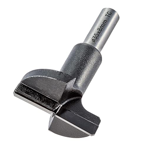 Trend Craftpro 8 Mm Gambo Cerniera Affondante Cutter, Diametro 35 Mm; Lunghezza Totale Di Taglio 57 Mm, T420/35X8Mmtc