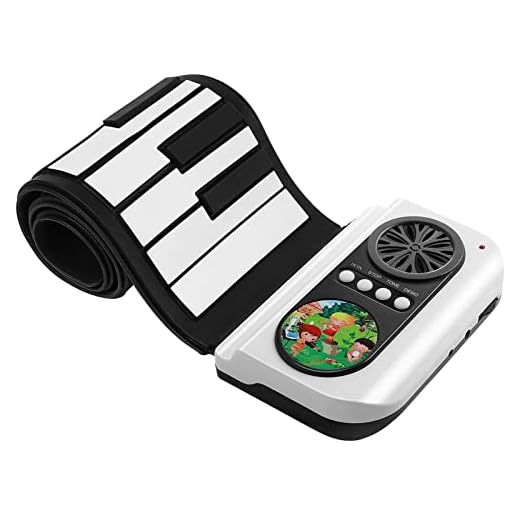 TSTS Pianoforte elettronico Pieghevole Pianoforte elettronico Arrotolato a Mano Tastiera Morbida Pieghevole Portatile a 49 Tasti Tastiera Entry-Level Strumento Musicale elettronico