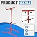 Gelacie Universal Spray Paint Stand Adjustable Up to 21 LBS T-Bar Rack Suitable for Bumpers, Guards, Fenders, Spoilers Auto Body Repair Tool Panel Steel Powder Coated Red