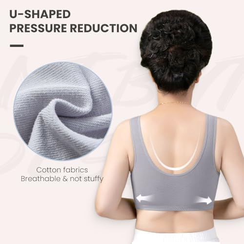 Daisy Bra for Seniors, 2025 New Daisy Bras for Women Front Closure No Underwire Wireless Snap Closing Bras3