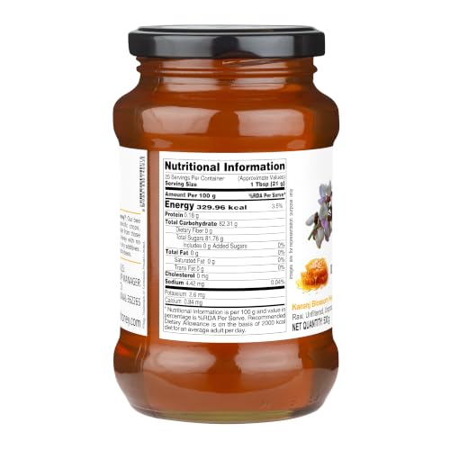 Image of INDIGENOUS HONEY Raw Karanj Honey Pure Unfiltered 17.64 oz Glass Jar