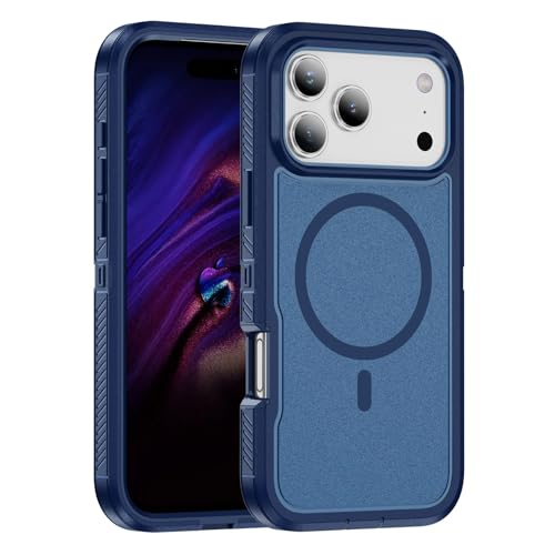 Coque robuste iPhone 15 Pro Max bleu pour le sport et l'extérieur