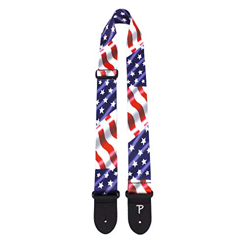 Perri PLLPCPAF Sangle en polyester pour Guitare Motif Drapeau Américain - Les Beatles, Paul McCartney, John Lennon, RIngo Starr, George Harrison Perri PLLPCPAF Sangle en polyester pour Guitare Motif Drapeau Américain – Image 4