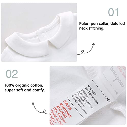 pureborn Baby Girls Boys Bodysuit Super Soft Cotton Romper 0-24 Months3