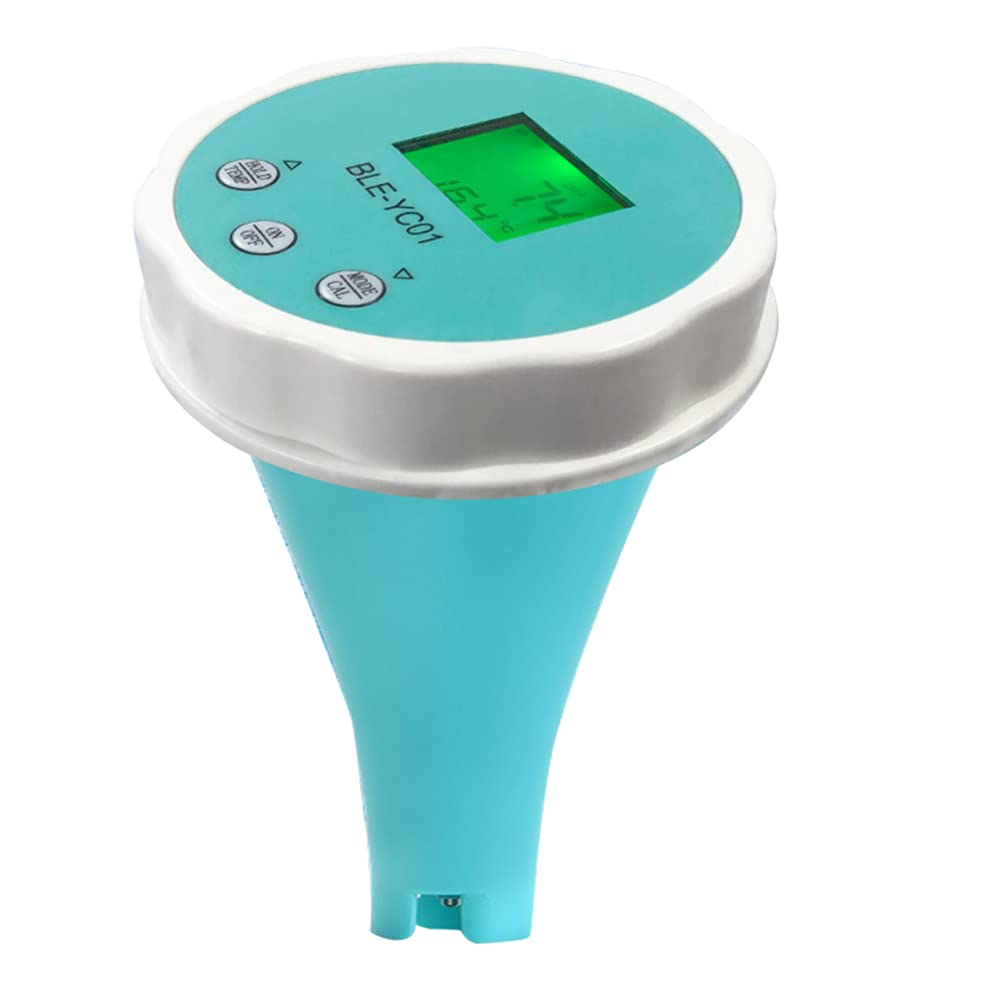 Aisuoka Light/Dark/Red 6 In 1 Water Quality Detector Ph Ec Tds Orp Temperature Chlorine App Display Swimming Pool Bluetooth Water Quality Teste Replacement