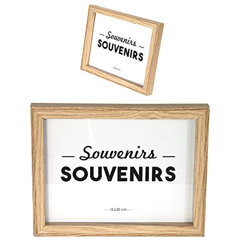 THE HOME DECO FACTORY CMHD4691 Set van 8 Marcos foto's, Noir/Blanc/Marron, 22,2 x 2 x 27,3 cm - Image 6