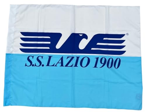Bandiera Lazio Ufficiale misura cm. 73 x 95 in poliestere per Tifoso Calcio Biancoceleste BGLA165-73x95