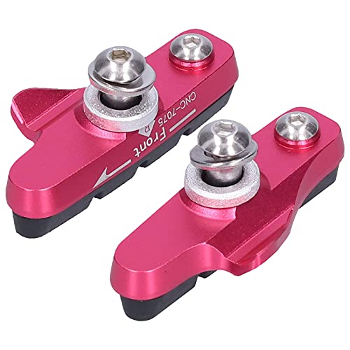 ロードバイクブレーキパッド自転車 CBrake NoNoise NoSkid ゴムブロック交換 (赤)