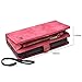 Zttopo Wallet Case, 2 in 1 Leather Zipper Detachable Magnetic 11 Card Slots Card Slots Money Pocket Clutch Cover with Free Screen Protector for 6.1 Inch Case -Red