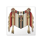 CafePress Native American Breastplate Square Sticker 3 X 3 Square Bumper Sticker Car Decal