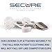 Secure Magnet Pull Cord Chair and Bed Alarm for Elderly Adults - Bed Alarms and Fall Prevention for Dementia Patients - Wheelchair Tab Clip Alert Room Monitors for Seniors