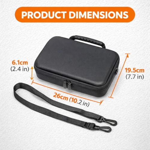 Image of TEKTONIC for Osmo Action 3 Carrying Case for DJI OSMO Action 3 /Action 4 /5Pro /6 Camera, Hard Shell Bag Storage Bag with Shoulder Strap Travel Case for DJI OSMO Action 3 /4 /5pro Camera