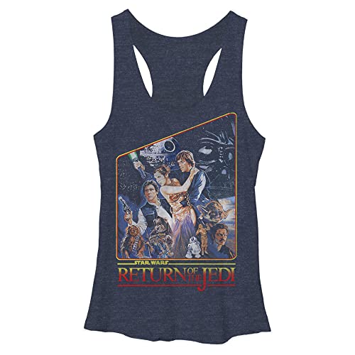 Débardeur Star Wars femme dos nageur XXL haut respirant bleu marine fin contre la chaleur