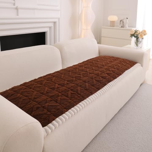 Non Slip Fuzzy Dog Couch Cover Washable Sofa Covers for Pets, 27.6"x82.7" - image 1