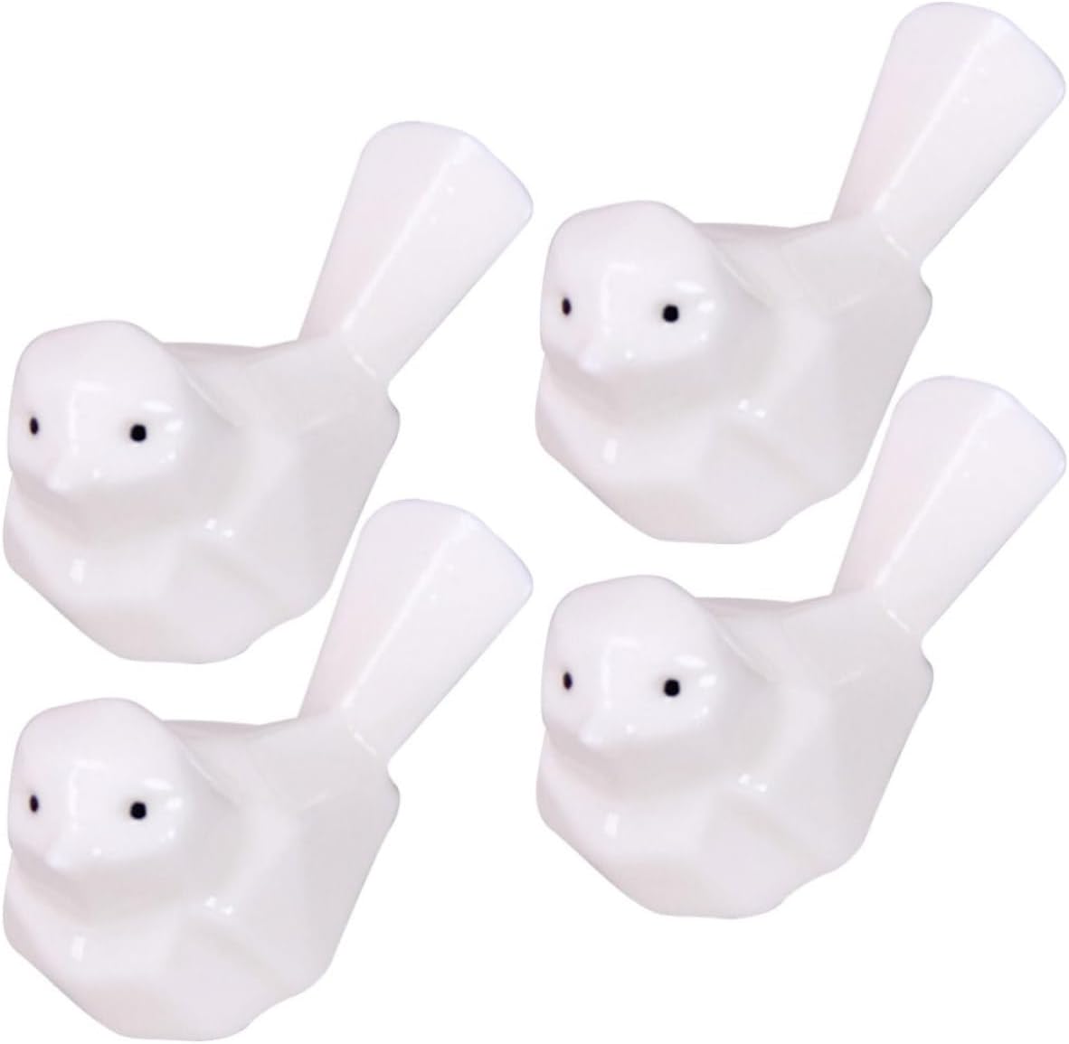 4pcs Ceramic Pigeon Chopstick Rest for Spoon and Fork Desktop Use
