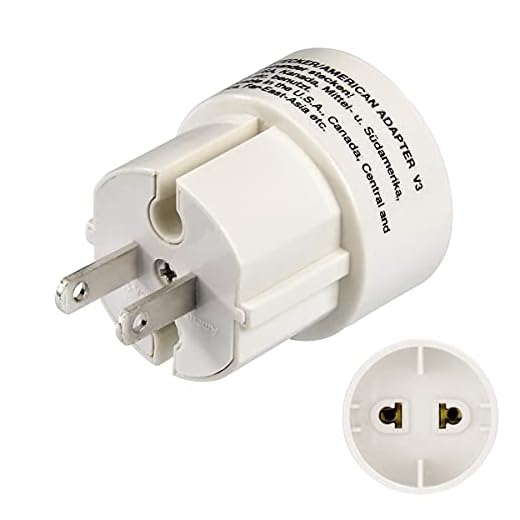 Hama Resekontakt USA typ A (adapter för Amerika, Japan, Kanada, Brasilien, Thailand, lämplig för enheter med euro- eller konturkontakter)